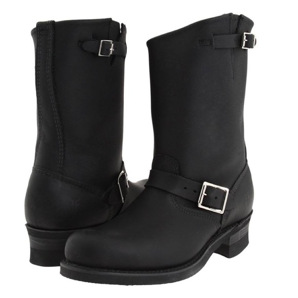 Frye Shoes - COPY - Frye Engineer 12r Black Boots